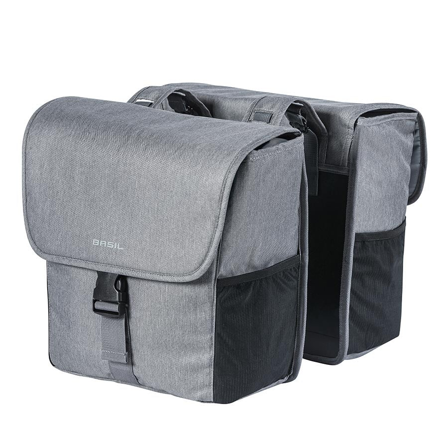 Basil Go Pannier 32L Waterproof Bike Bag - Durable Cycling Pannier for Commuting & Travel - Perfect for Bicycle Touring, Grocery Shopping & Urban Cycling
