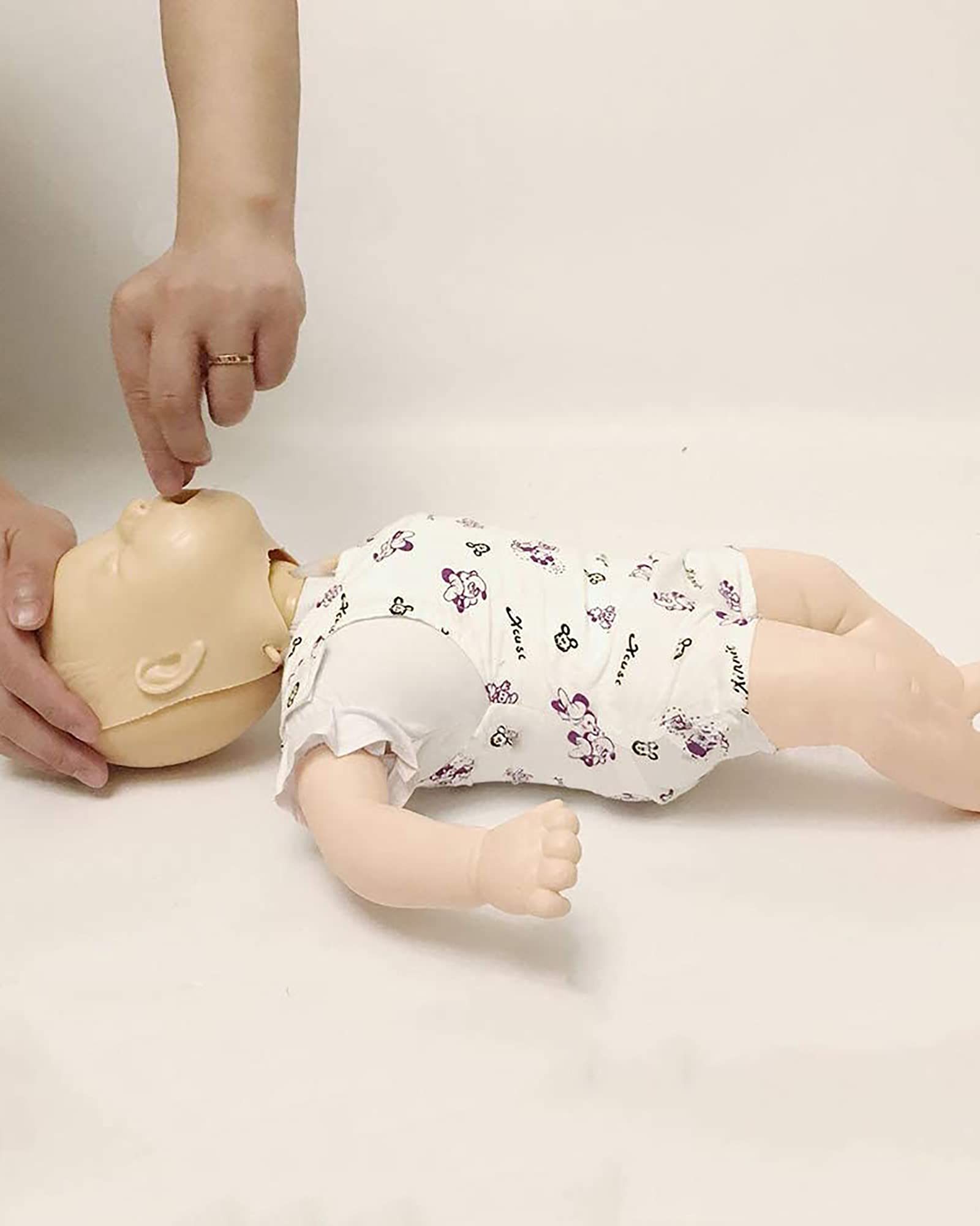 60Cm Baby CPR Training Manikin - PVC Infant Airway Obstruction & Resuscitation Model - Realistic CPR Practice Simulator for First Aid, Nursing, and Emergency Training