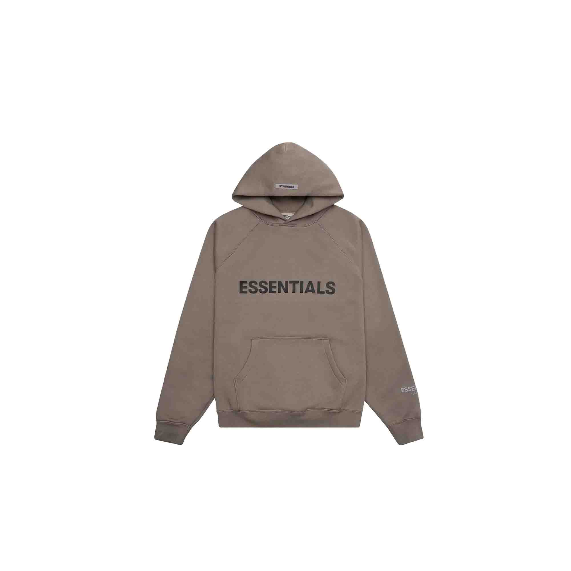 Fear of God Essentials Applique Logo Pullover Hoodie 'Taupe' (2020) | Men's Casual Streetwear Hooded Sweatshirt | Perfect for Everyday Wear, Gym & Lounge Outfits