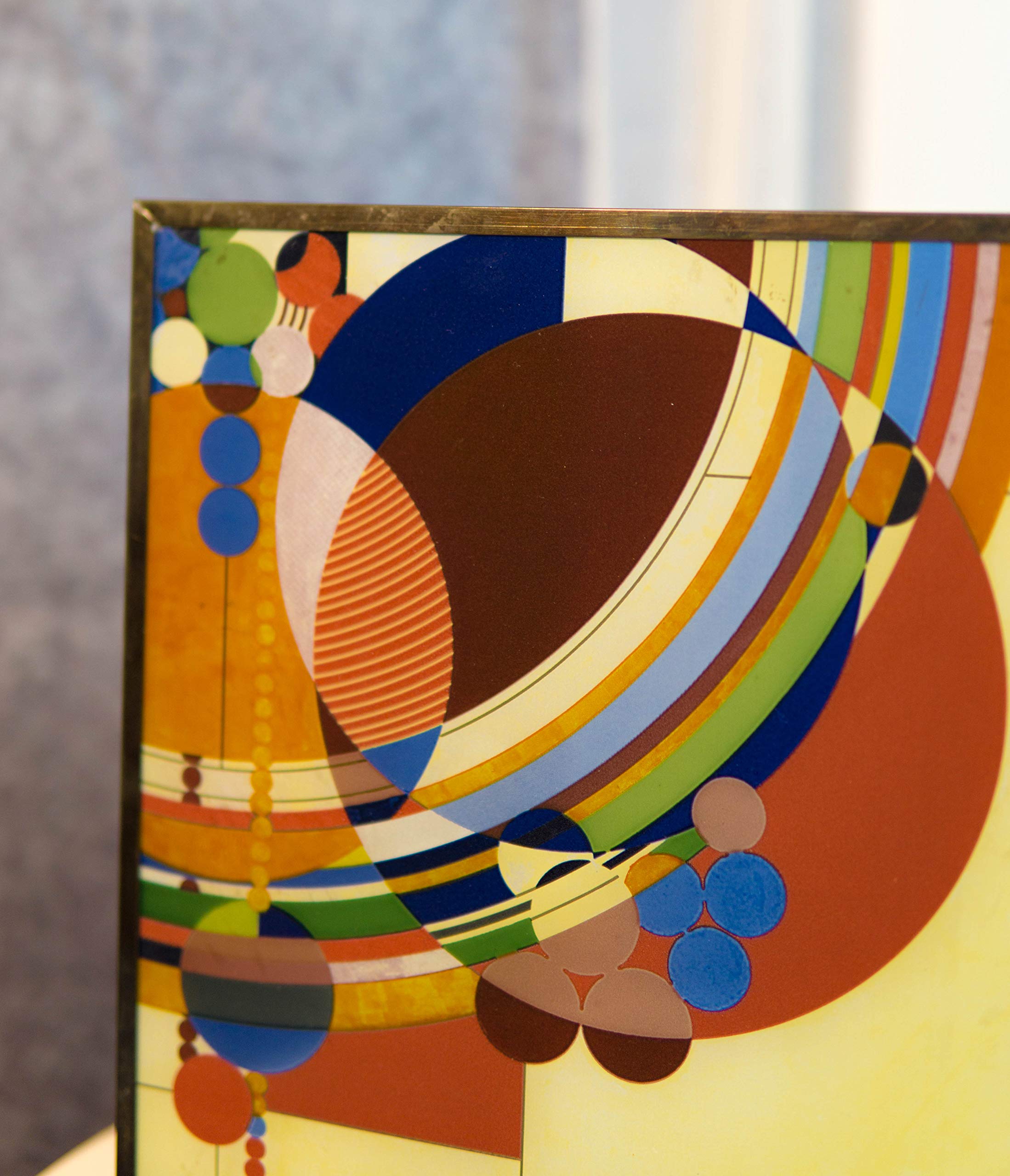 Ebros Frank Lloyd Wright March Balloons Stained Glass Art Panel - 10