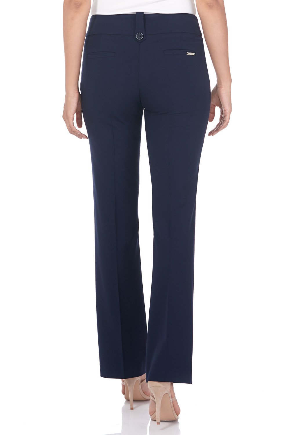Rekucci Women's Stretch Bootcut Pants with Tummy Control - Smart Desk to Dinner Comfort for Work & Casual Wear