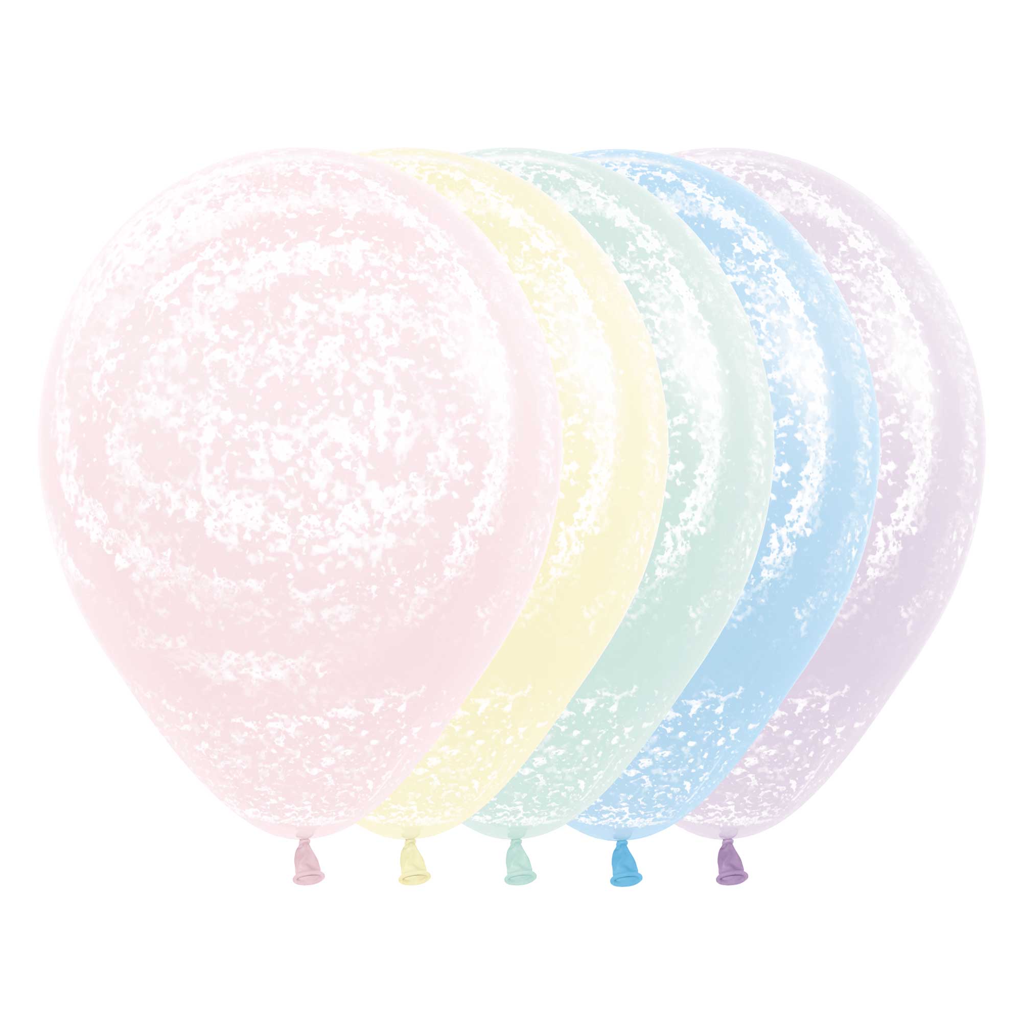 30cm Graffiti Frosty Pastel Matte Assorted Latex Balloons - Pack of 25 for Birthday Parties, Baby Showers & Wedding Decorations