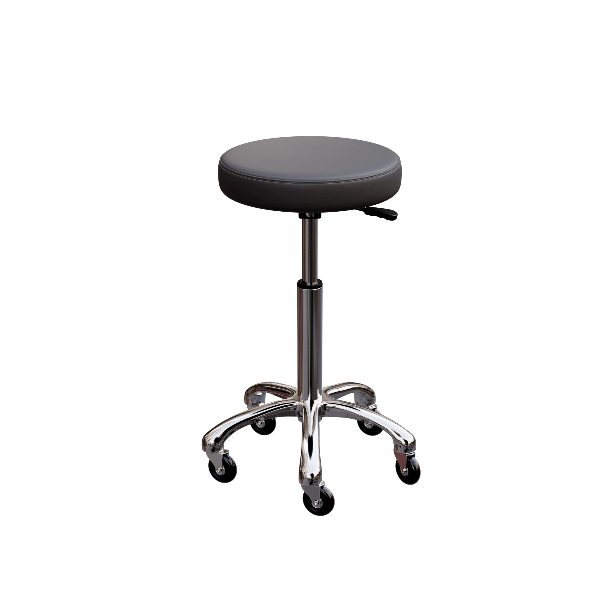 Professional Esthetician Stool with Adjustable Height & Metal Base - Hydraulic Facial Spa Chair for Salon, Beauty Clinic & Home Use (Model 1023A)