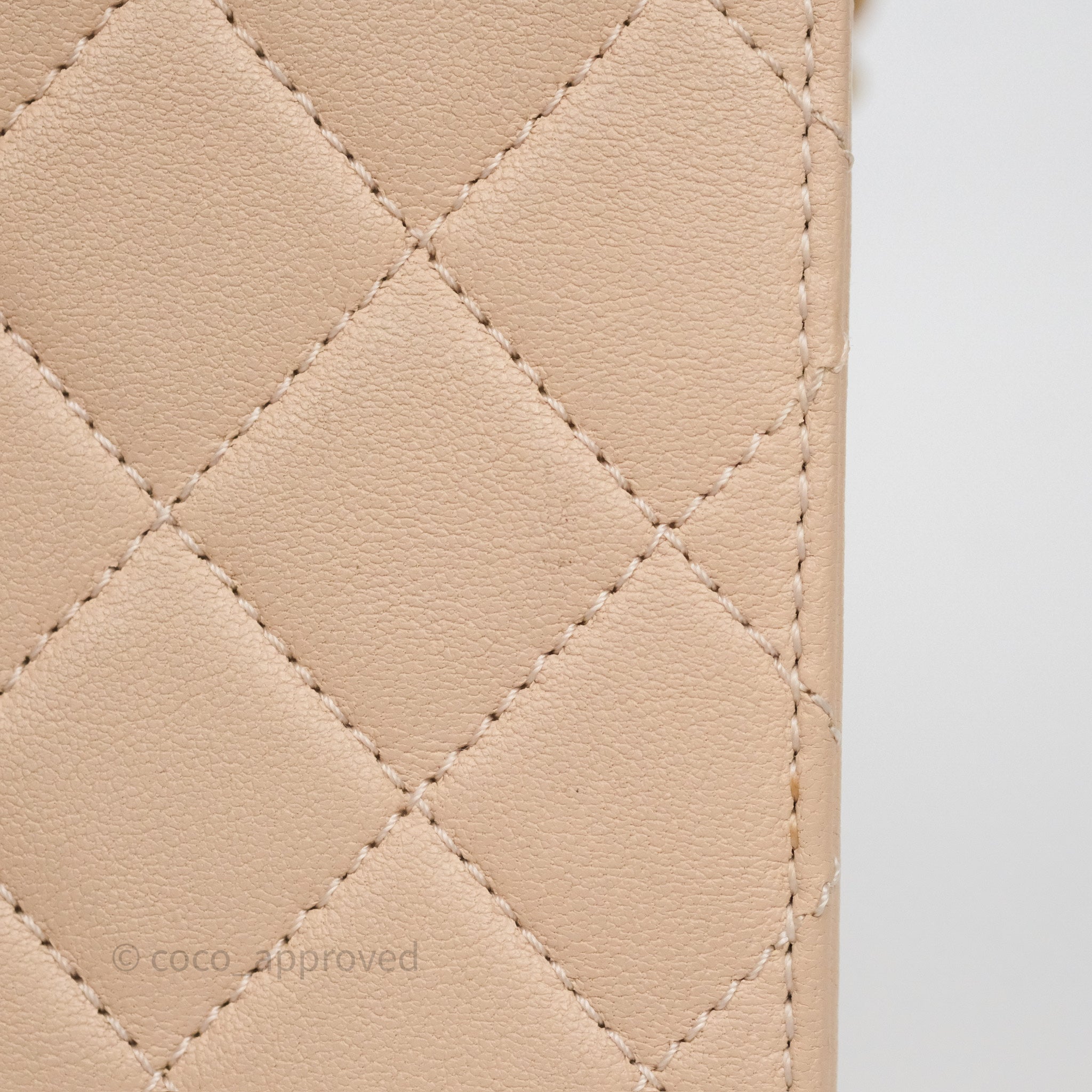 Chanel Classic Flap Bag Quilted Beige Pink Goatskin Leather with Pearl & Aged Gold Hardware - Luxury Crossbody Purse for Women, Perfect for Date Night & Special Occasions