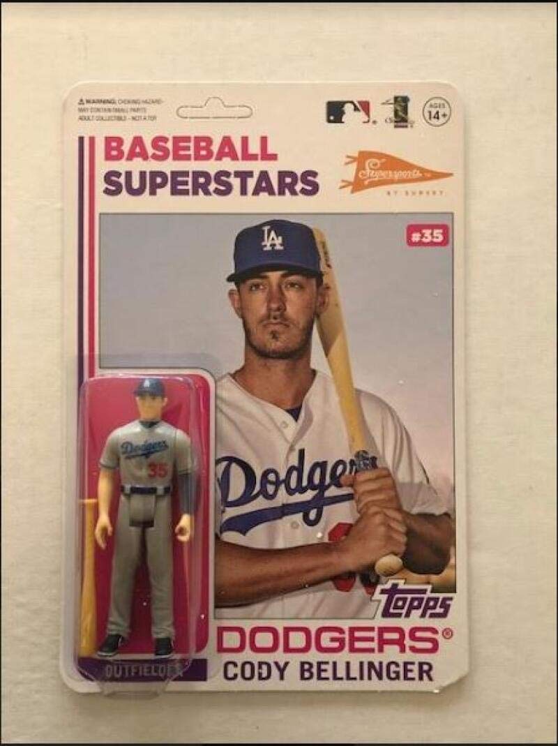 2020 Topps Big League Cody Bellinger Action Figure - Los Angeles Dodgers Collectible Baseball Player Toy - Perfect for Sports Fans, Memorabilia Collectors & Kids Playroom Decor