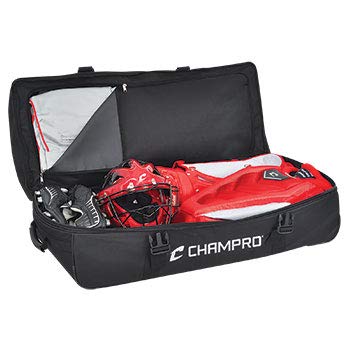 CHAMPRO Sports Ultimate Catcher & Umpire Equipment Bag with Detachable Mesh Laundry Bag - Perfect for Baseball, Softball Games & Training Sessions