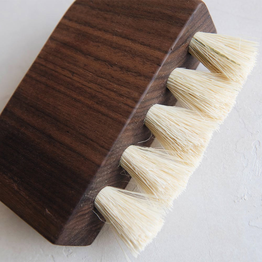 Premium Large Wooden Counter Brush - Heavy Duty Kitchen Scrubber for Stains & Grease - Ideal for Countertops, Sinks & Stovetops Cleaning (Model MT0967)