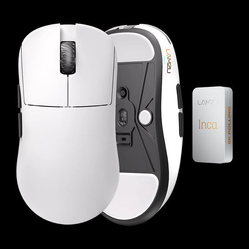 LAMZU INCA Wireless Gaming Mouse - Lightweight, Ergonomic Design for PC & Mac - Perfect for FPS, MOBA, and Esports Gaming