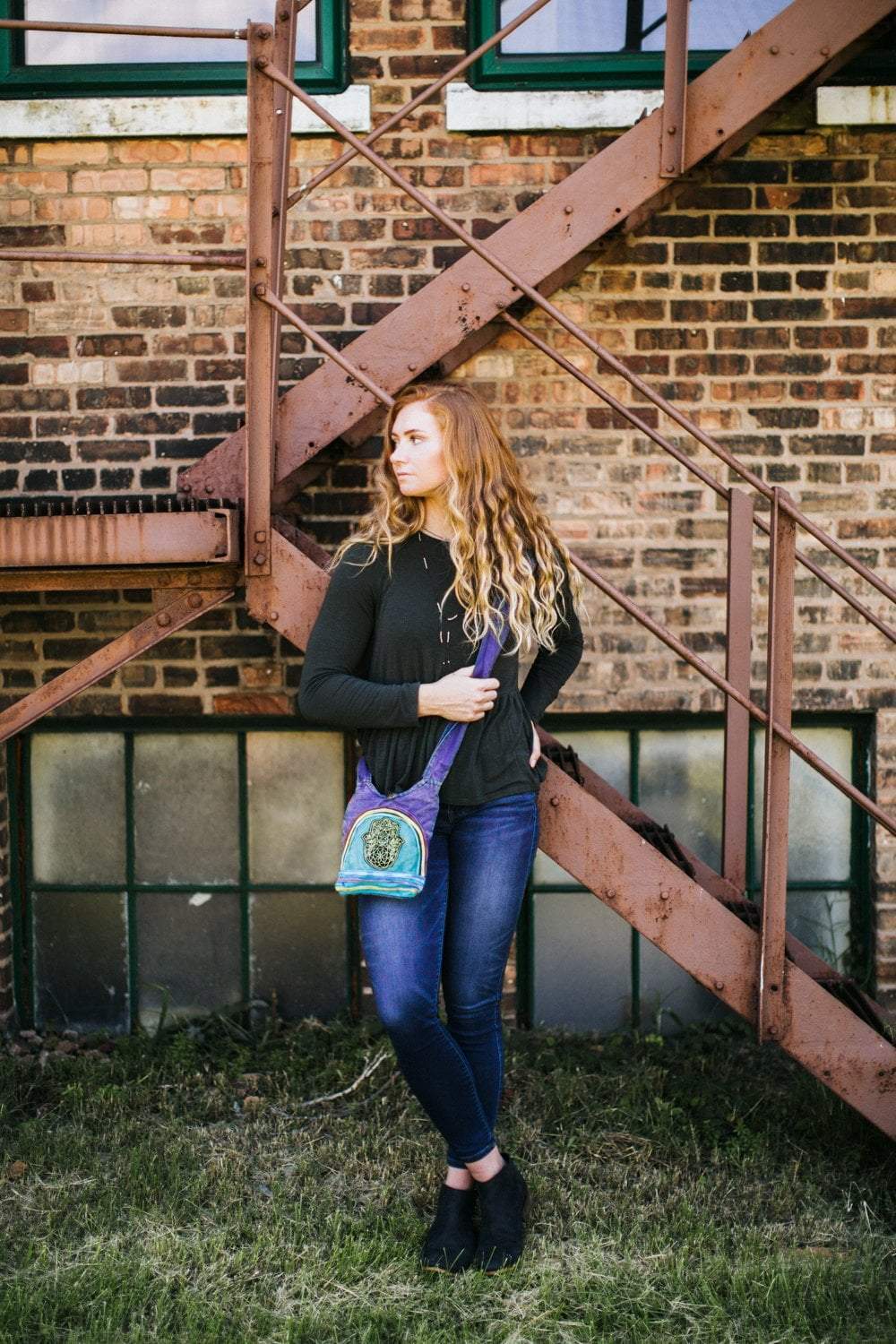 Hamsa Happiness Mini Crossover Bag - Stylish Small Crossbody Purse for Women | Perfect for Travel, Shopping & Everyday Use