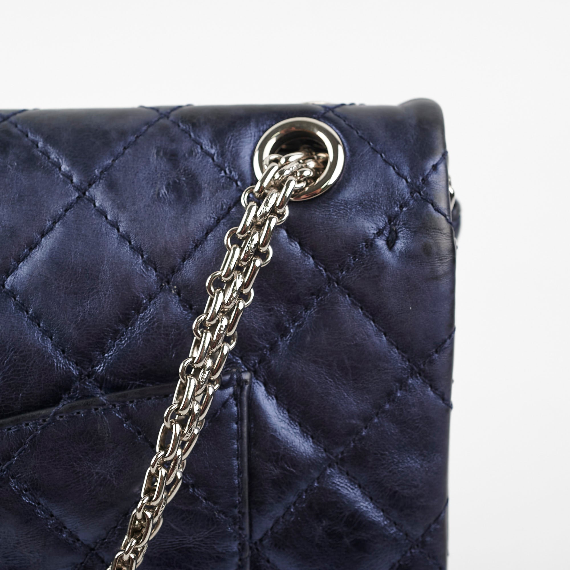Chanel Reissue 226 Handbag in Metallic Blue - Classic Flap Bag Series 12 | Luxury Leather Shoulder Bag for Women | Perfect for Evening Events, Date Nights & Special Occasions