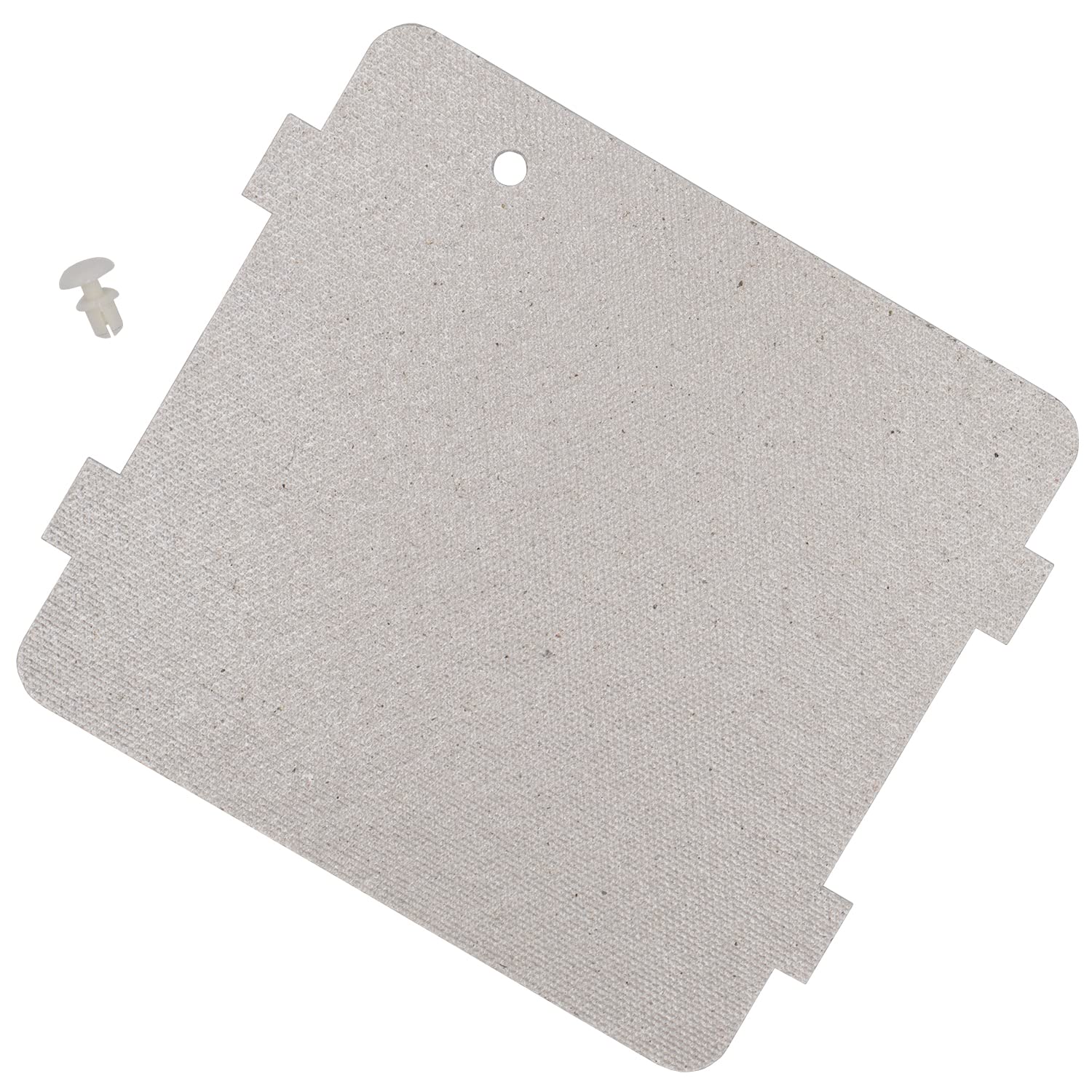 Original WB34X21610 WB03X27704 Microwave Waveguide Cover Replacement with Locking Button Pin - Compatible with Samsung, LG, Whirlpool Microwaves - Easy DIY Installation for Home Kitchen Appliance Repair
