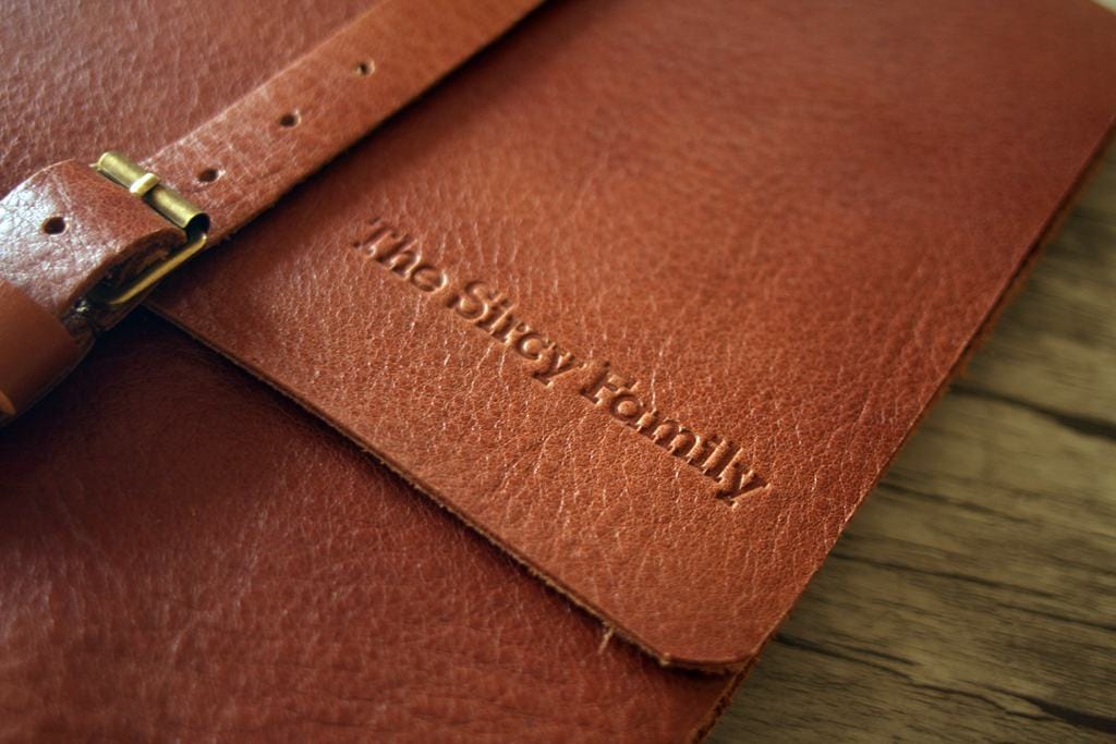 Custom Leather Wedding Guest Book - Elegant & Affordable Keepsake for Bridal Showers, Receptions & Anniversaries