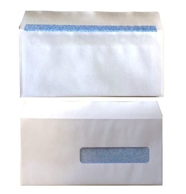 HCFA Self-Seal Security Lined Envelopes with Right Window - 9.5