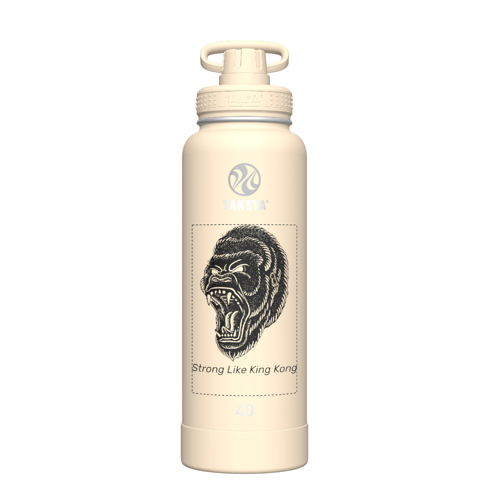 40oz Customized Spout Lid Bottle for Oatmilk - Perfect for Smoothies, Coffee, and On-the-Go Hydration