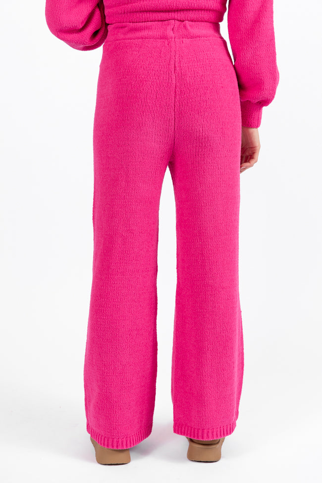 Cozy For Keeps Hot Pink Lounge Pants - Soft Fleece Sleepwear for Women - Perfect for Relaxing at Home, Yoga & Lounging