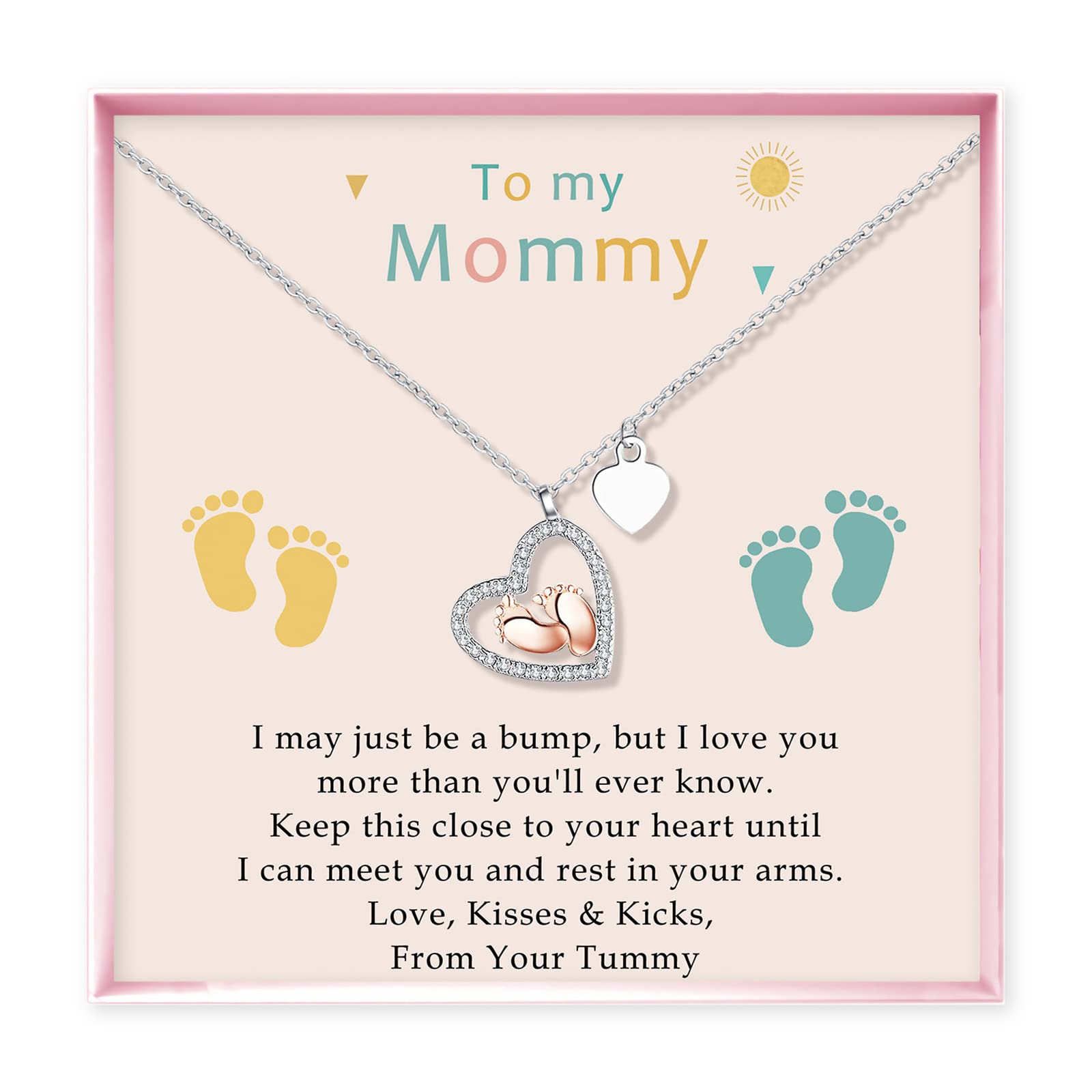 Pregnant Mom Gifts & Mommy Necklaces for Women - Thoughtful Jewelry for Mom to Be, New Moms & Expecting Mothers - Perfect for Pregnant Wife, First Time Mom & New Mother - Ideal for Baby Showers, Mother's Day & Birth Announcements