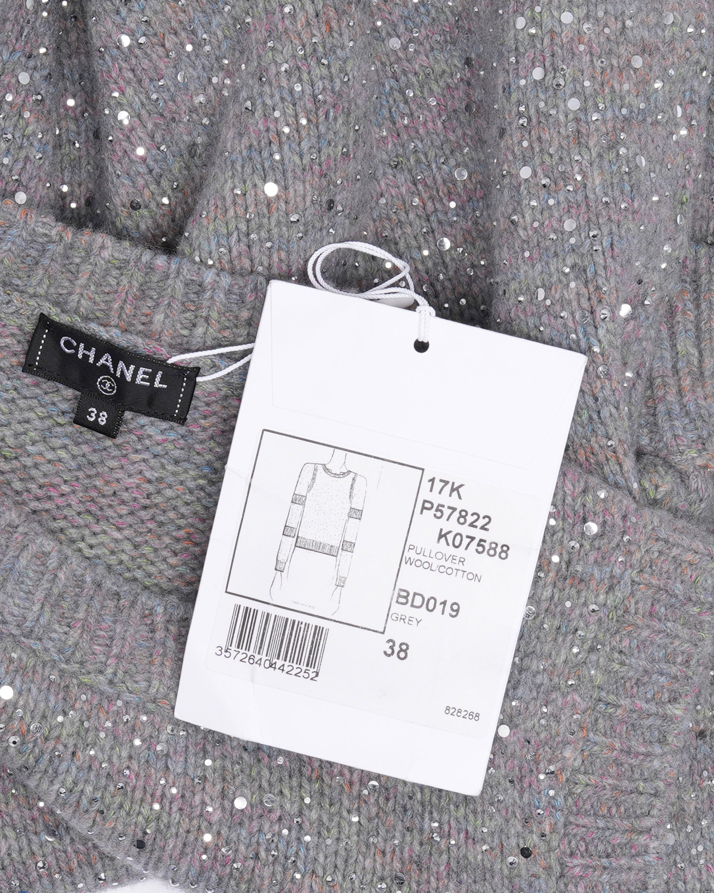 2017 Women's Crystal Embellished Sweater - Elegant Sparkly Knit Top for Party, Holiday & Special Occasions