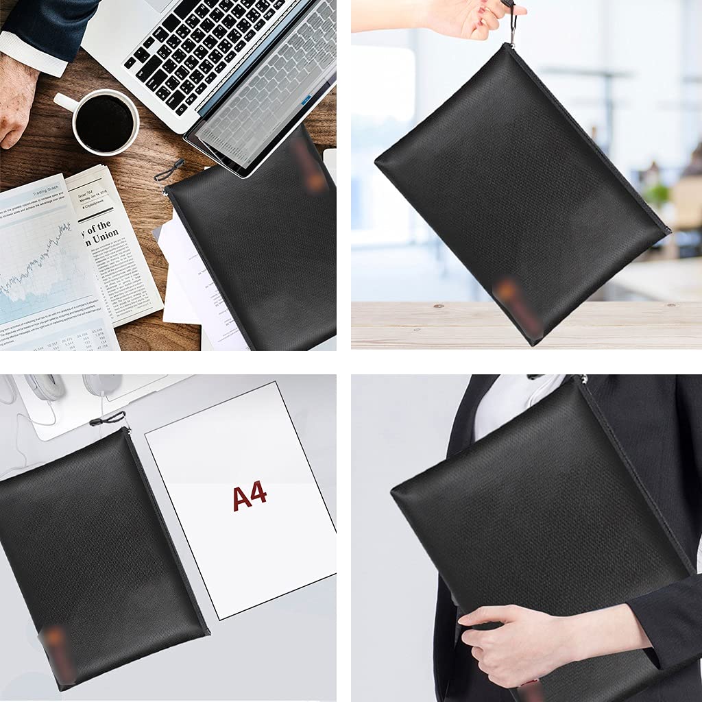 Waterproof File Organizer Bag - Durable Document Storage Pouch for Credentials, Diplomas & Important Papers - Small Size for Laptops & Notebooks - Perfect for Office, Travel & School Organization