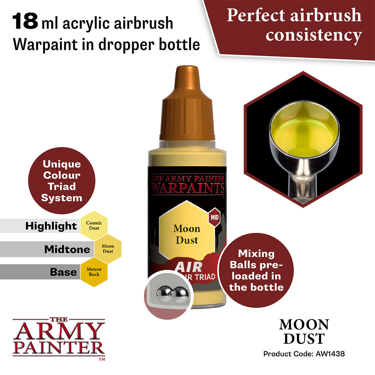 Warpaints Air: Moon Dust - Premium Cosmetic Loose Powder for Makeup & Contouring | Perfect for Everyday Wear & Special Occasions