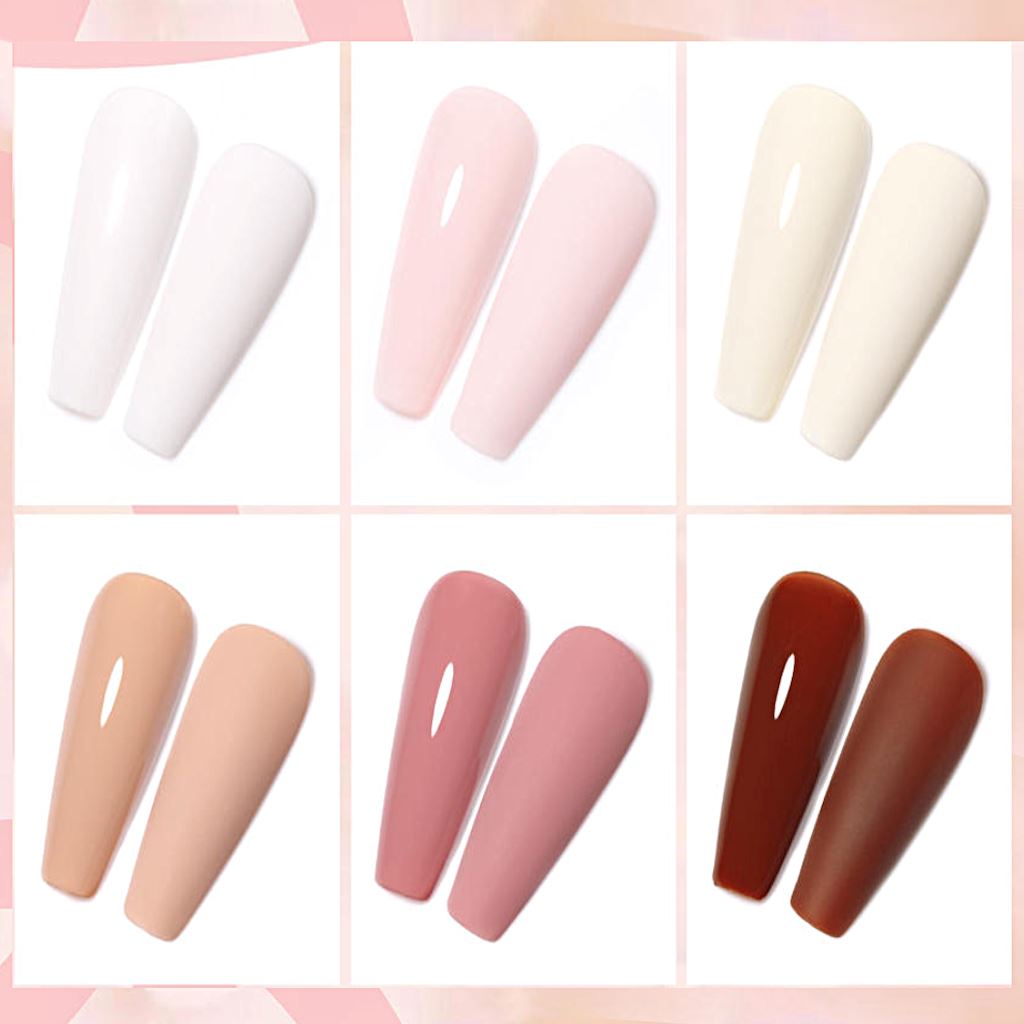 Maria Rose Gel Nail Polish Set - 6 Colors for Long-Lasting Manicures & Pedicures | Perfect for Home Nail Art, Salon Use & Gift Giving