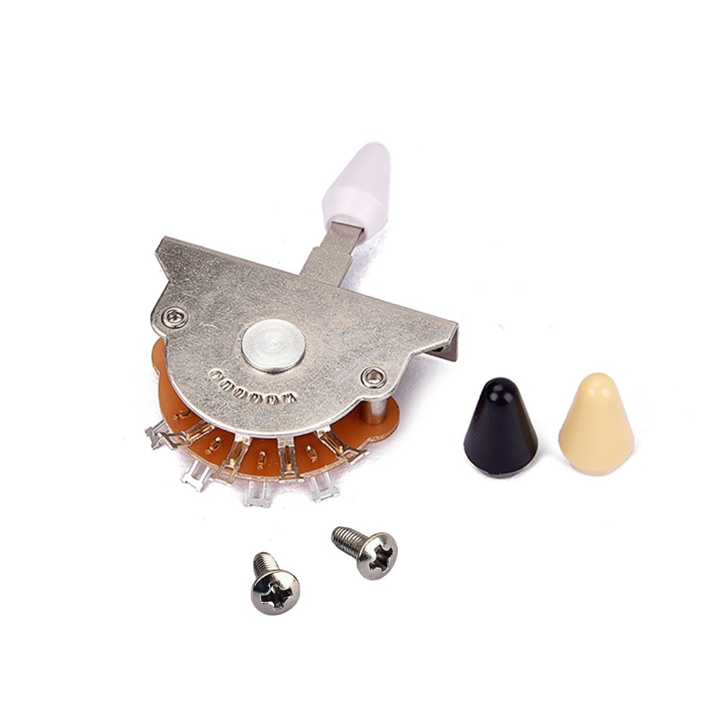 Alnicov 5-Way Pickup Selector Switch for Electric Guitar - Premium Replacement Part with Installation Tips | Perfect for ST, FD Models & DIY Guitar Upgrades