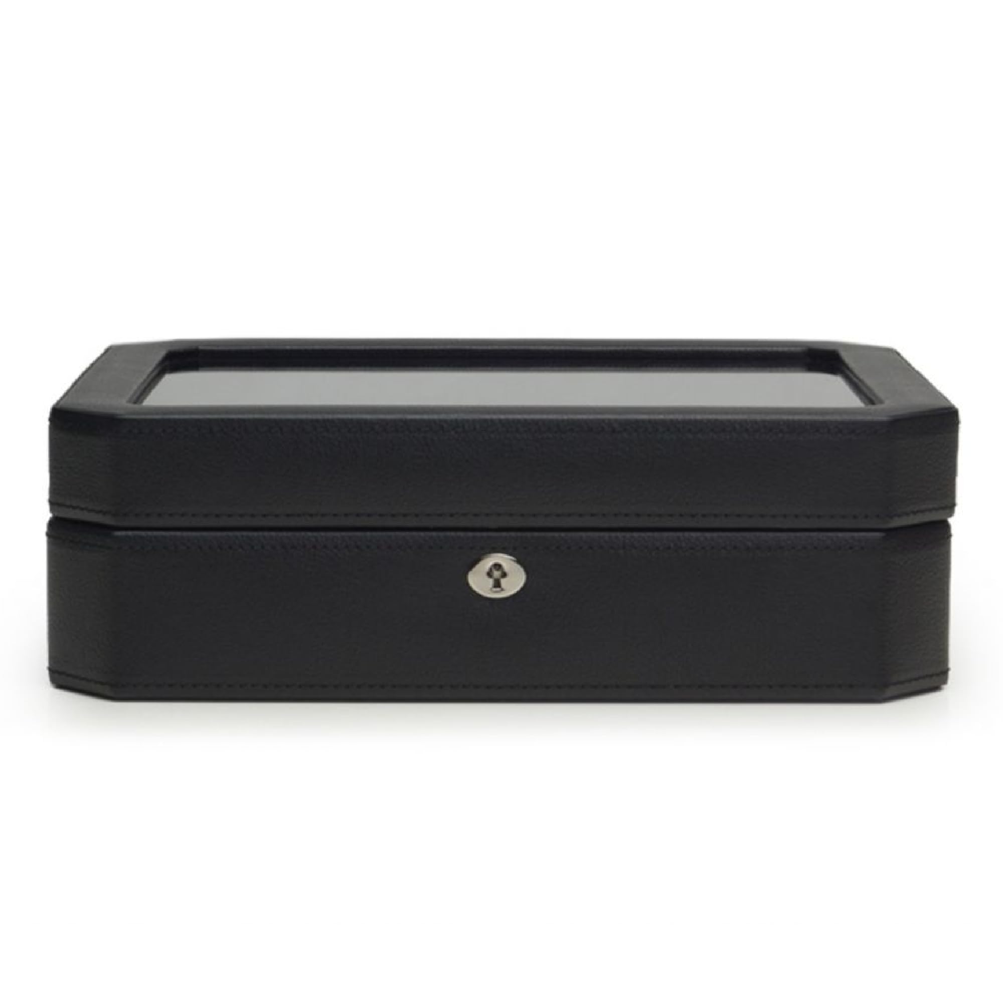 Premium WOLF Windsor 10-Slot Watch Organizer Box - Genuine Vegan Leather Storage Case with Soft Cushioning for Men's & Women's Watches - Perfect for Travel, Home Display & Jewelry Collection Organization