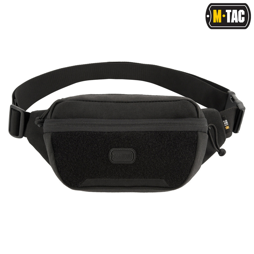 M Tac Tactical Waist Bag Gen.II Elite Black - Military Style Fanny Pack for Outdoor, Hiking & EDC - Durable Molle Waist Pack for Men & Women