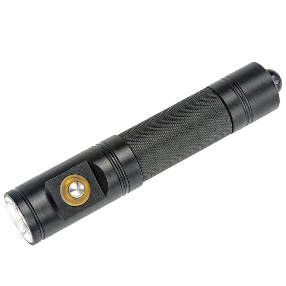 T1000S 1000 Lumen Waterproof USB Rechargeable Scuba Diving Light with Lanyard & Padded Case - Compact Underwater Flashlight for Night Diving, Spearfishing, Cave Exploration & Emergency Lighting