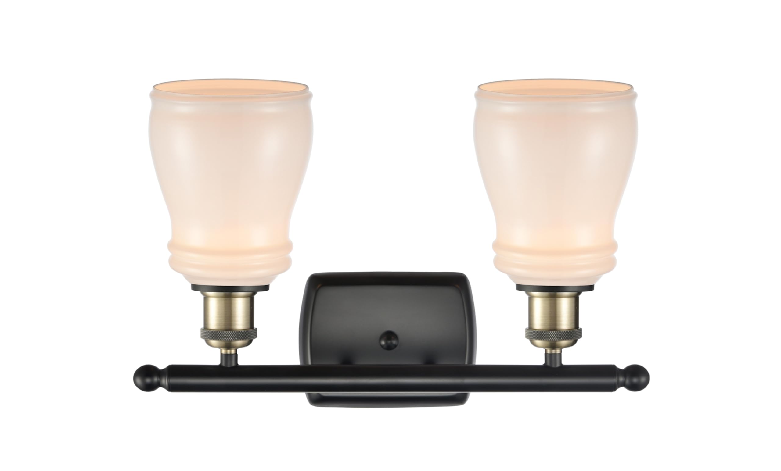 Innovations Lighting 516-2W-PC-G391 Ellery 2-Light Bathroom Vanity Light - Modern Wall Sconce for Bathroom Mirror - Part of The Ballston Collection - Perfect for Master Bath, Powder Room & Spa Decor