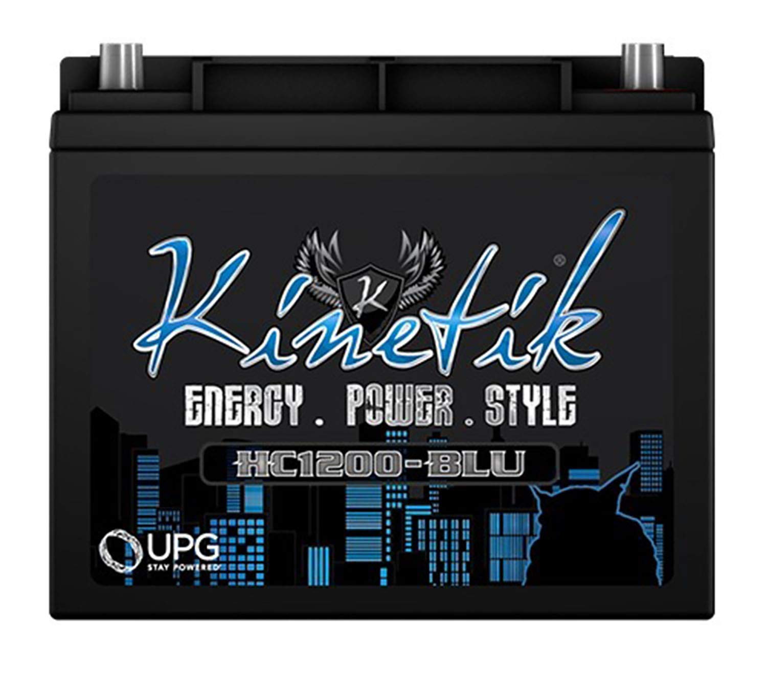 Kinetik HC1200-BLU 12V 1200W High Performance Car Audio Battery for Hifonics BRX5016.5 Brutus - Perfect for Car Audio Systems, Off-Road Vehicles & Powering High-Wattage Amplifiers
