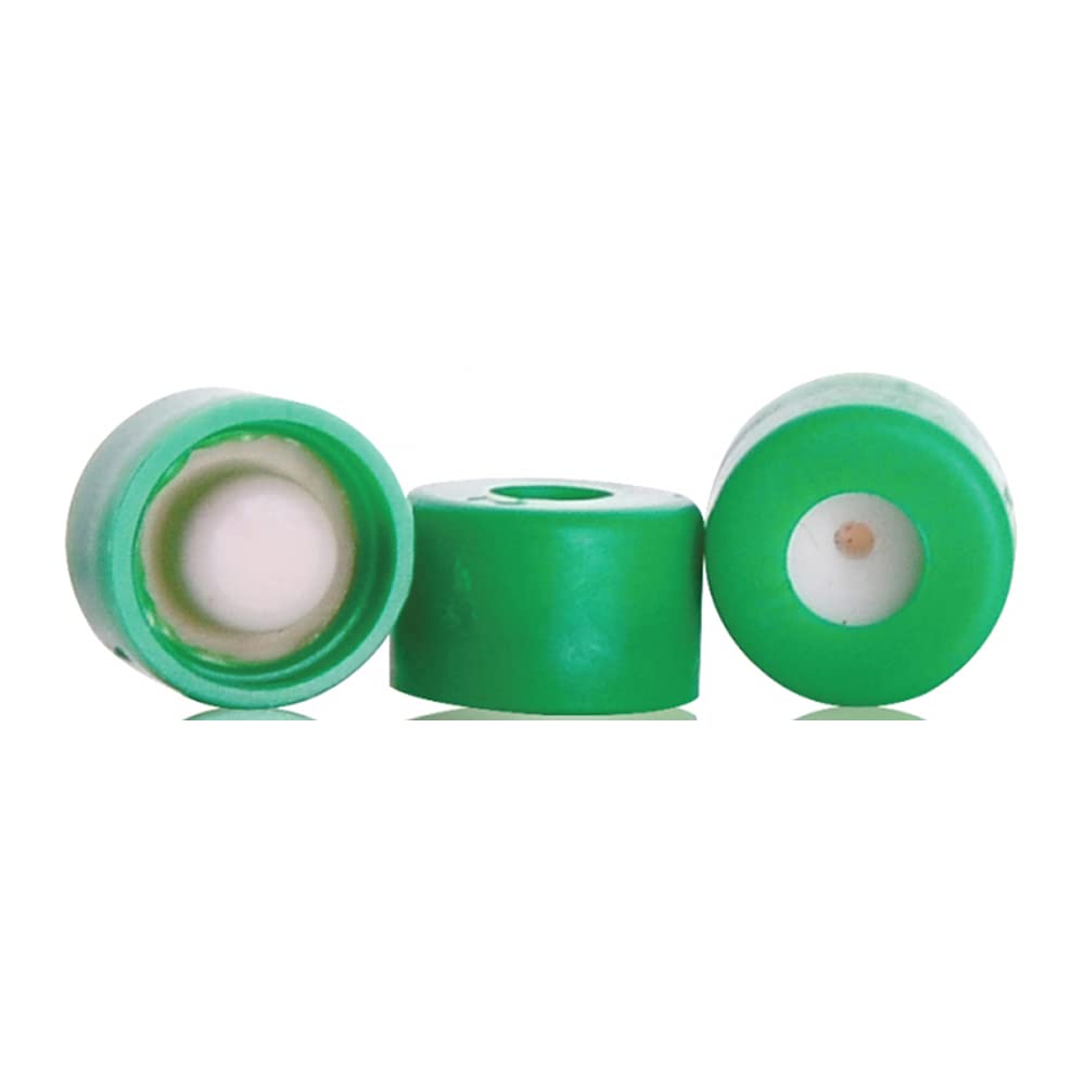 07-0045G-101 150µL µL-Plates Component Kit with Conical Insert, Green Cap & PTFE/Silicone Stopper - Clear (Pack of 100) | Ideal for PCR, Sample Storage & Laboratory Research