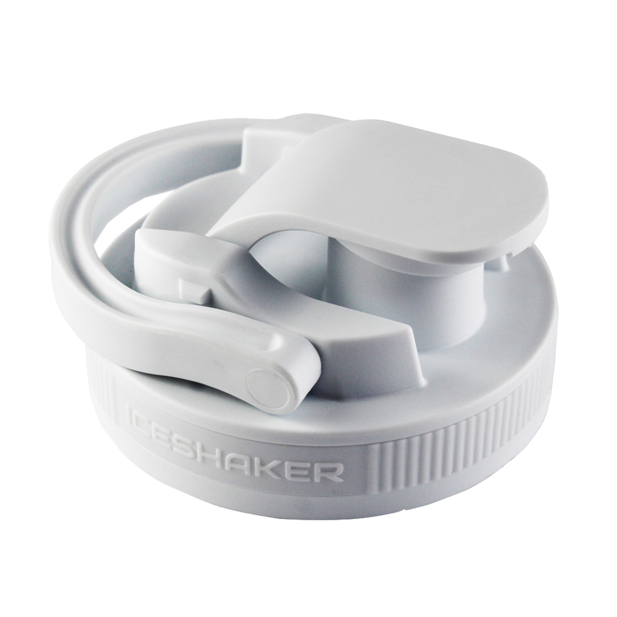 26oz Protein Shaker Bottle Lid - White with White Band - Ideal for Gym, Workouts & Post-Exercise Recovery