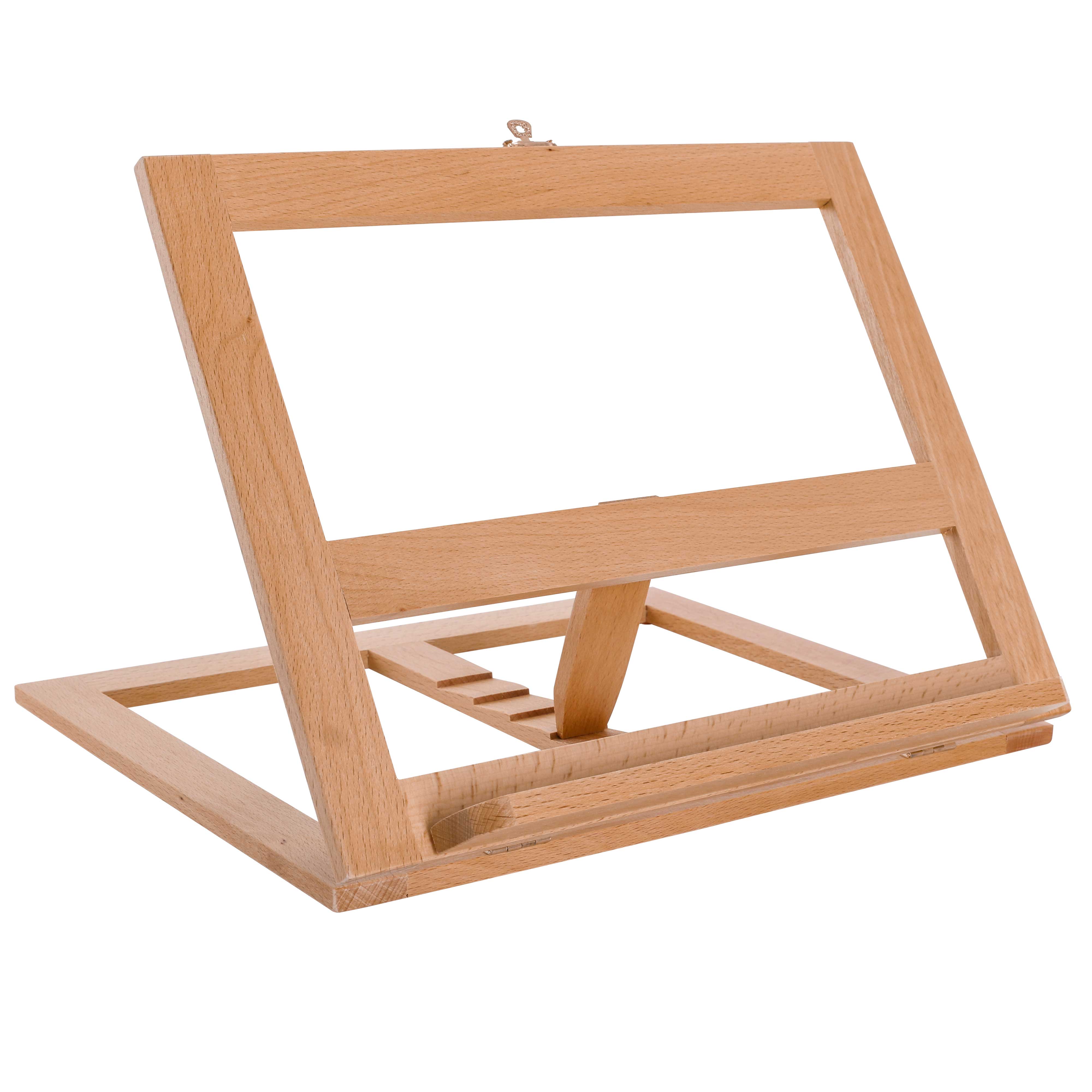 Adjustable Large Wooden Table Easel - Multi-Functional Cookbook Stand, Recipe Holder & Tablet Rest for Kitchen Counter, Dining Table & Art Studio - Perfect for Cooking, Baking & Painting
