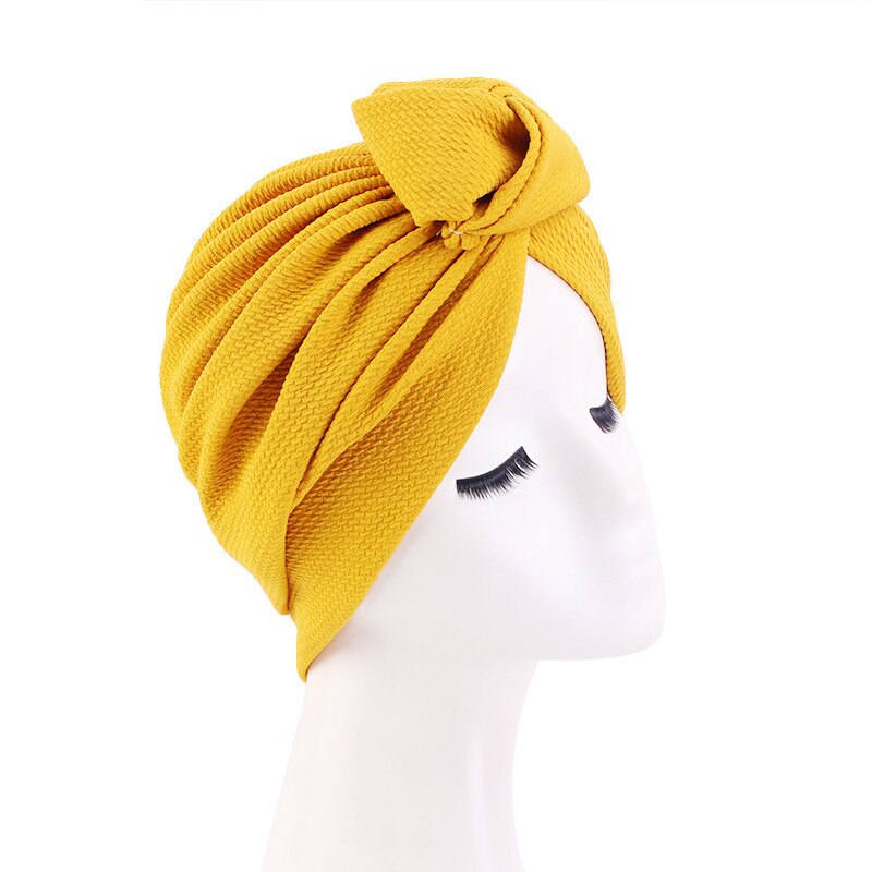 Women's Knotted Turban Bonnet Head Wrap - Stylish Hair Accessory for Sleep, Workout & Fashion - Soft & Comfortable Headwear for Women