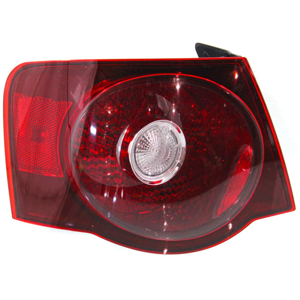 Volkswagen Jetta Tail Light Assembly 2008-2010 Left Driver Side - DOT Certified with Bulbs Included | Compatible with Sedan Models | VW2800127, 1K5 945 095 L | Perfect for Night Driving & Enhanced Vehicle Safety