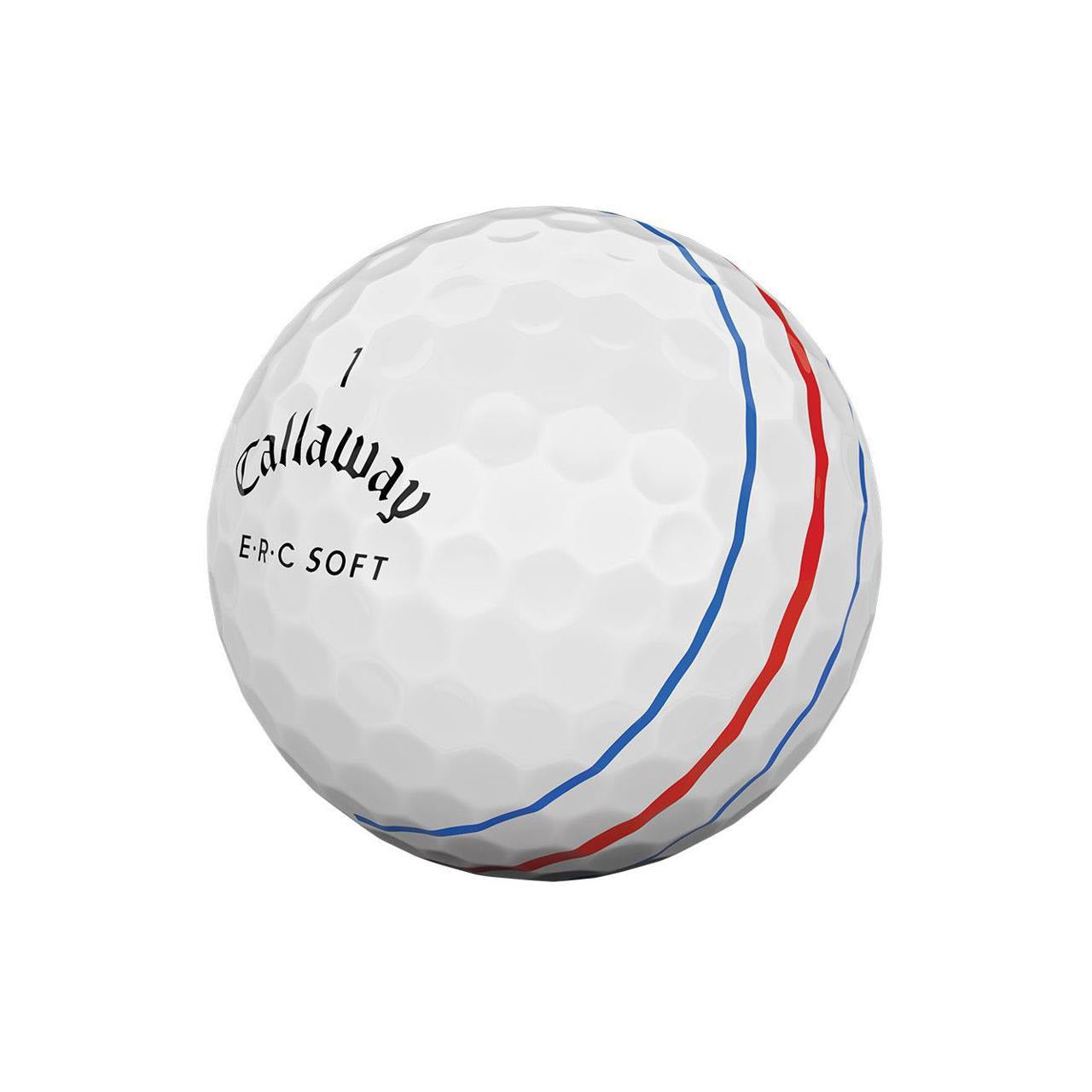 Callaway ERC Soft 19 Triple Track Golf Balls - Premium High Performance Golf Balls for Distance & Control (12 Pack/Dozen) - Perfect for Tournament Play & Practice Sessions