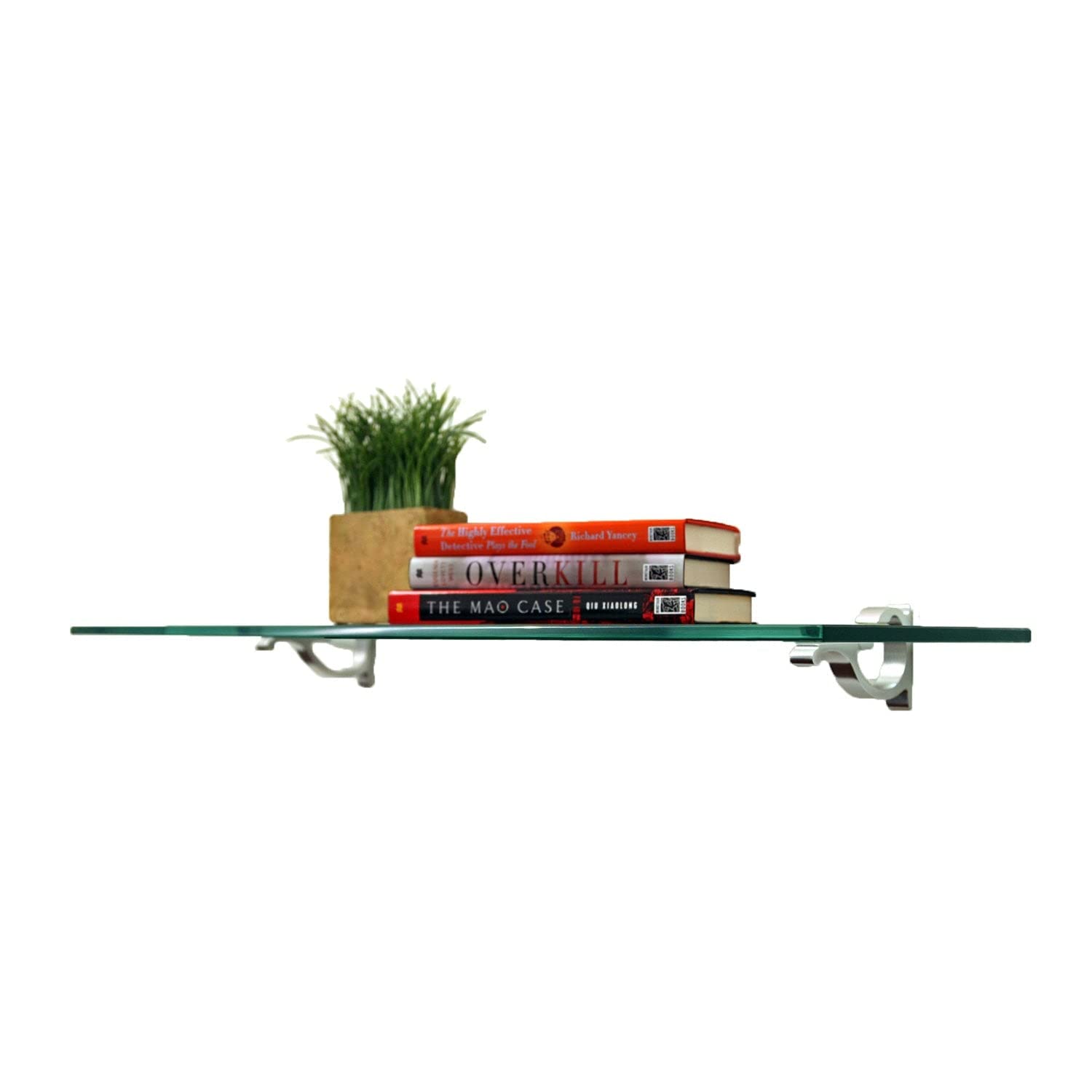 Clear Floating Glass Shelf 12
