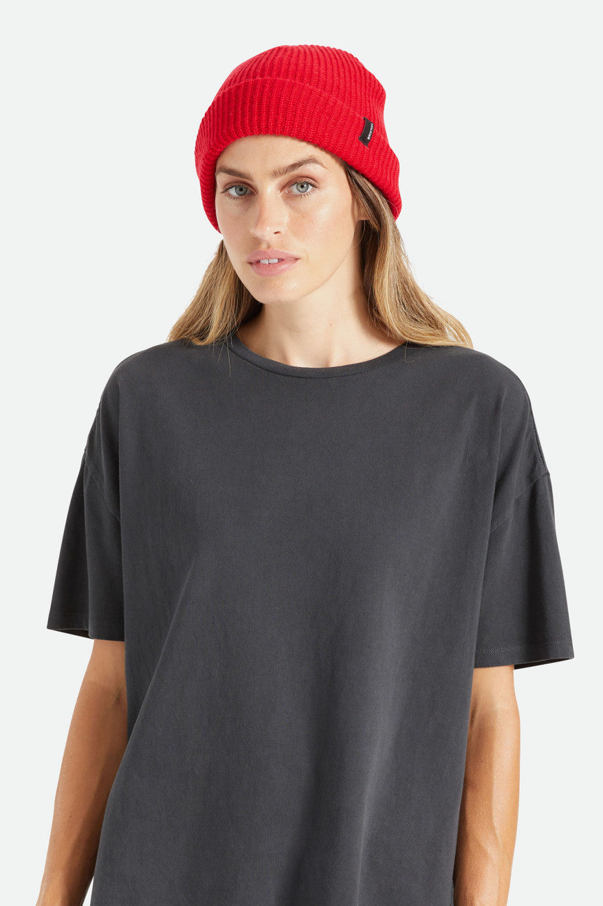 Heist Beanie - Soft & Warm Red Knit Hat for Men & Women - Perfect for Winter, Skiing, and Outdoor Activities