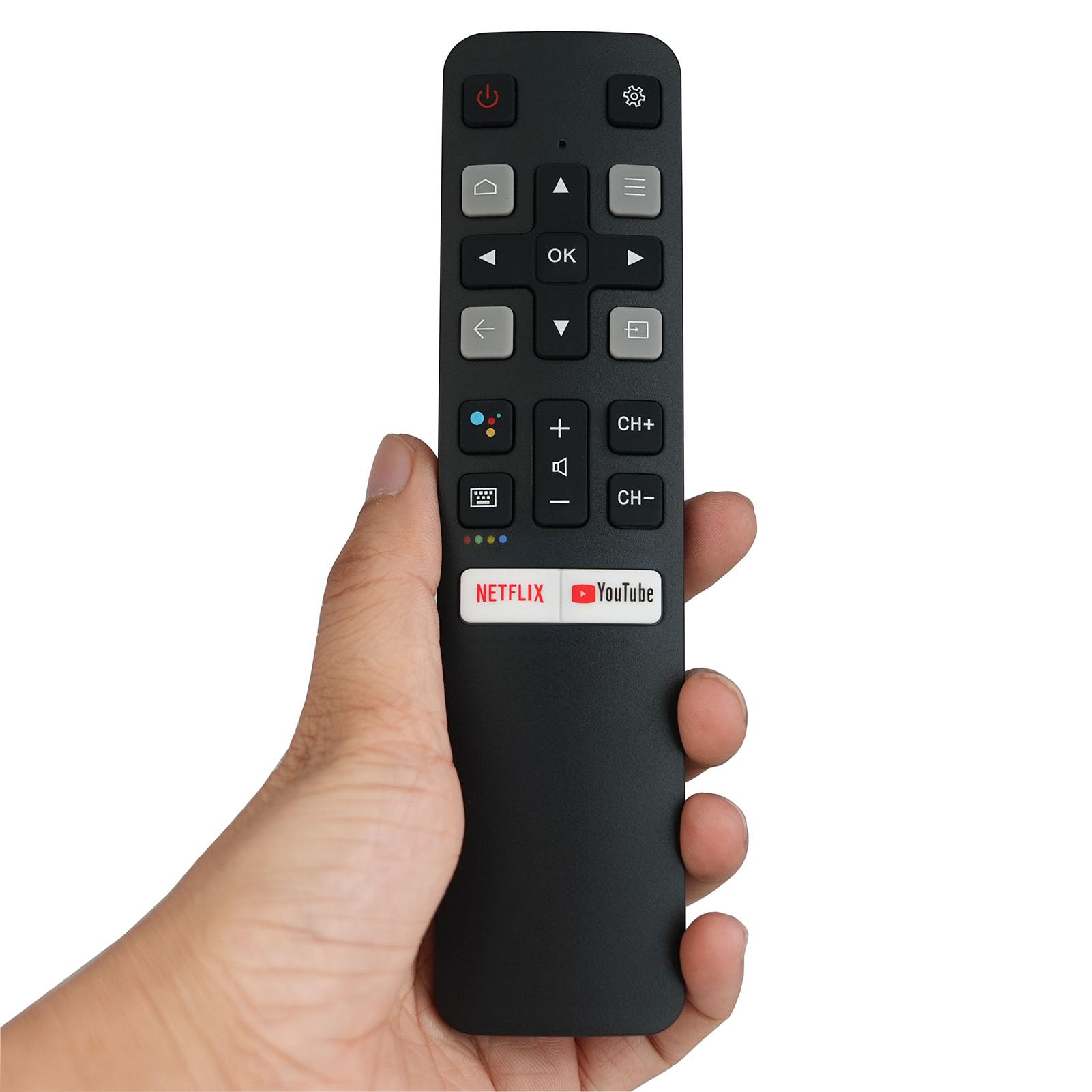 RC802V FNR1 Voice Control Smart Replacement Remote for TCL Android 4K UHD Smart TVs - Compatible with Roku TV, Streaming & Gaming (Living Room, Bedroom, Home Theater)
