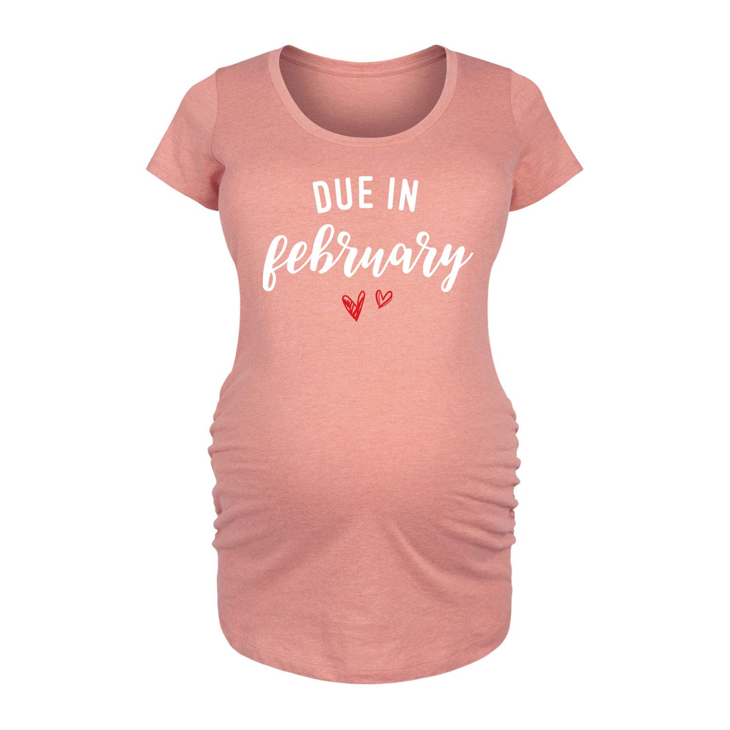 Bloom Maternity Scoop Neck T-Shirt for Pregnancy - Comfortable Stretch Cotton Top for Expecting Moms - Perfect for Everyday Wear, Doctor Visits & Baby Showers