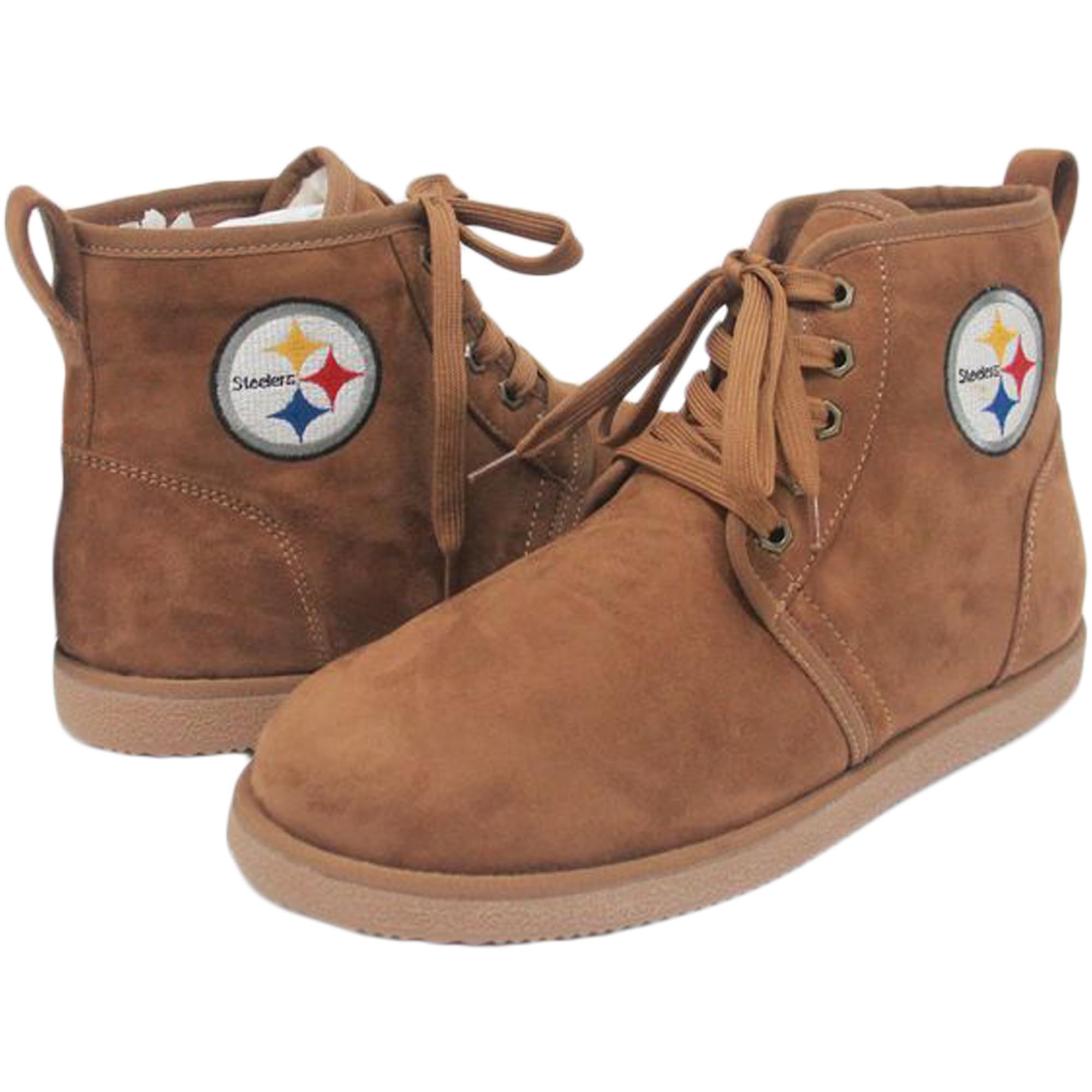 Men's NFL Team Logo Moccasin Boots - Comfortable Slip-On Winter Shoes for Football Fans - Perfect for Game Day, Casual Wear & Outdoor Activities