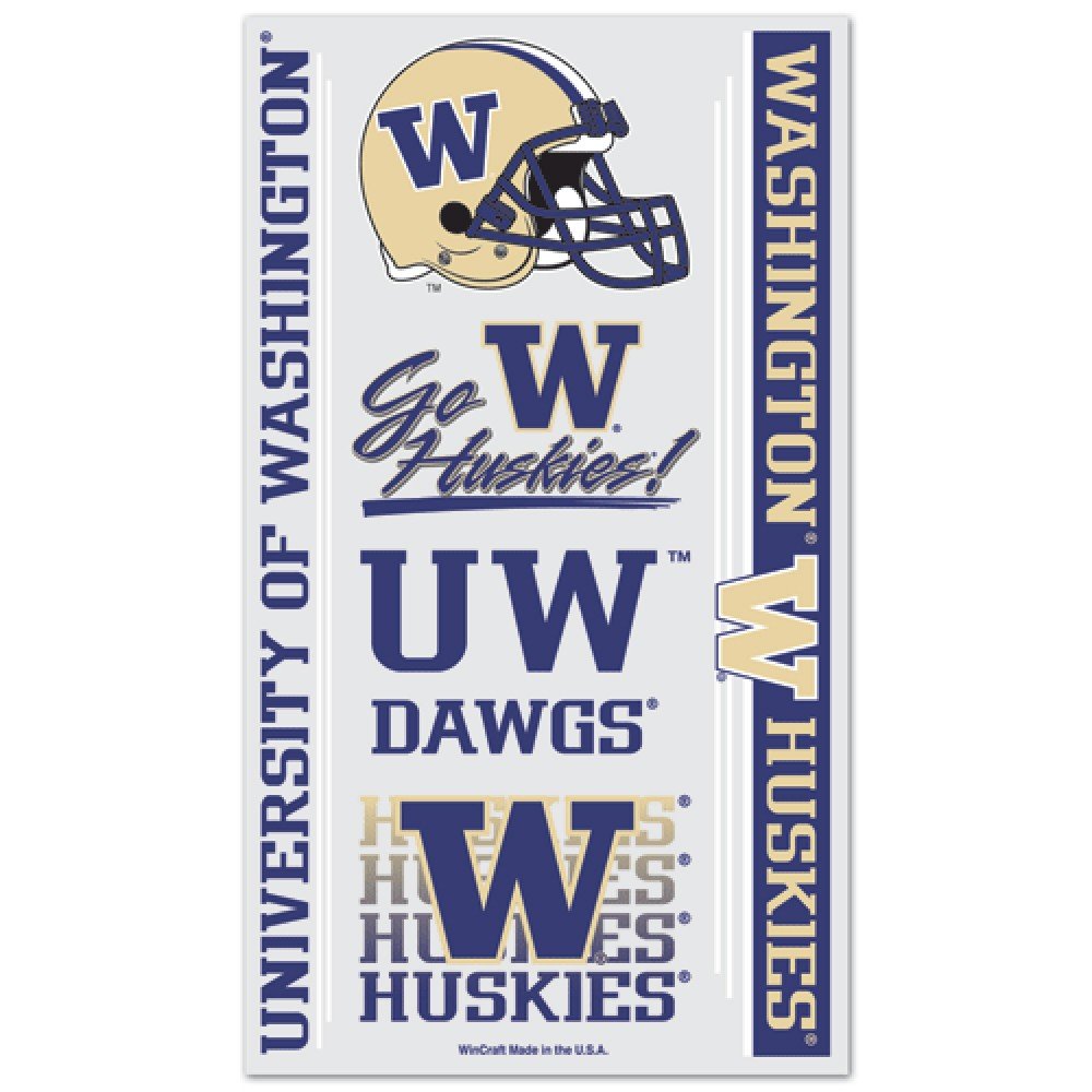 WinCraft NCAA University of Washington Huskies Temporary Tattoos - 14266091 - Show Your Team Spirit for Game Day, Tailgating & Fan Events