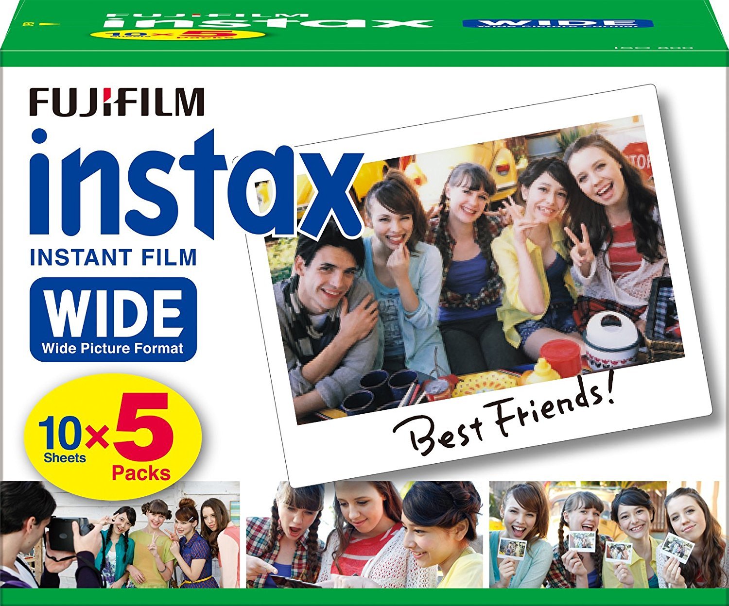 FUJIFILM INSTAX WIDE Instant Film 50 Sheets for INSTAX WIDE K5 Camera - Perfect for Parties, Weddings & Travel Photography