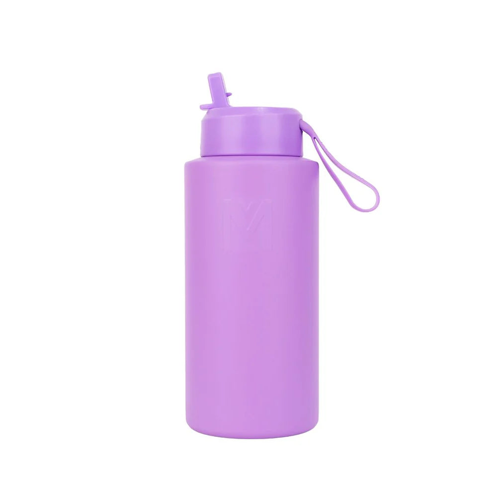 Montii Fusion Sipper Drink Bottle - 1000ml Leak-Proof, BPA-Free Water Bottle for Gym, Hiking & Travel - Insulated Stainless Steel Thermos with Straw & Carry Strap