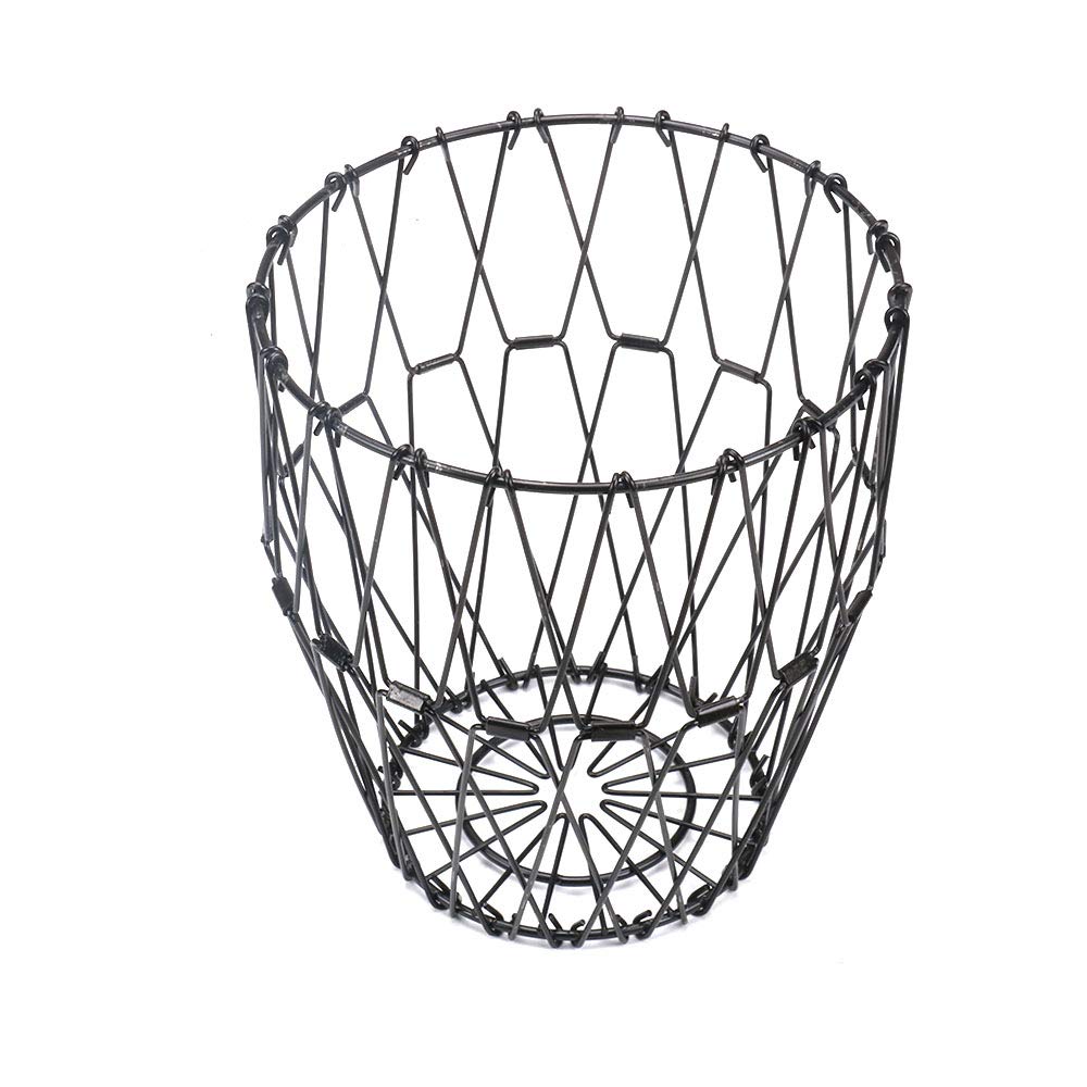 Flexible Black Wire Basket for Fruits, Bread & Decorative Storage - Multi-Purpose Kitchen & Home Organization Solution for Countertop, Pantry, and Tabletop Display