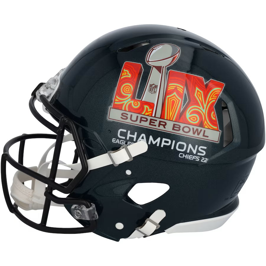 Cooper DeJean Signed Philadelphia Eagles Super Bowl LIX FS Replica Speed Helmet - Limited Edition Collectible for Eagles Fans, Football Memorabilia, Man Cave Decor, and Sports Gift Idea