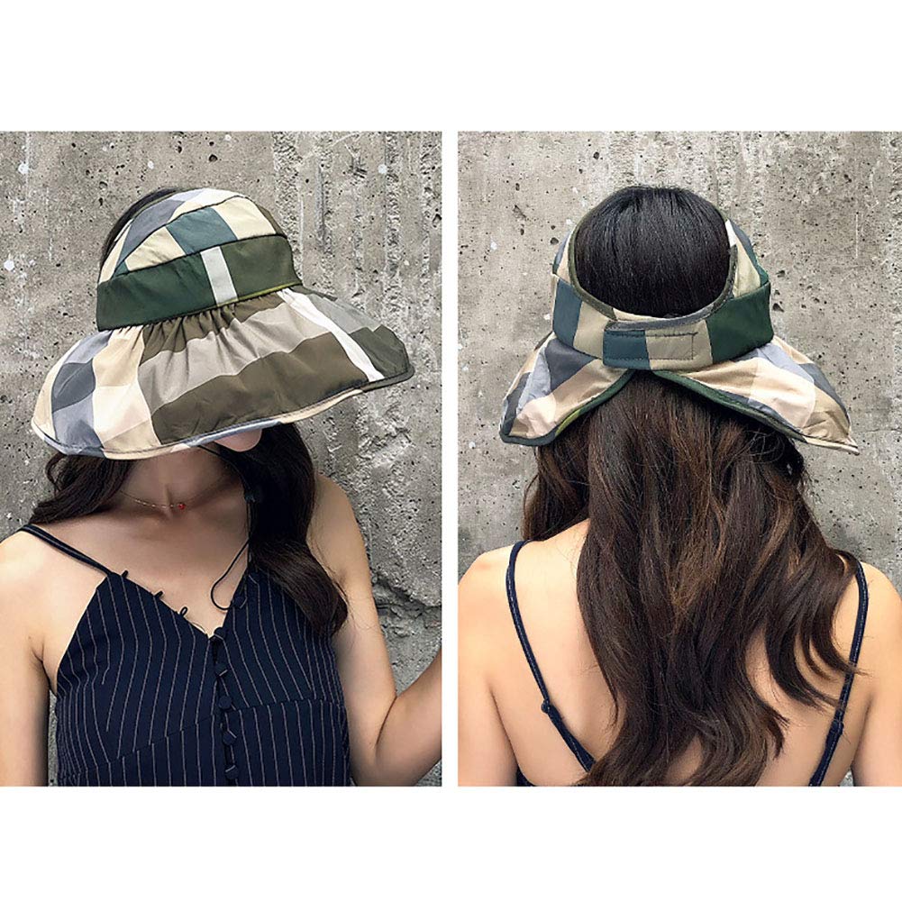ToBe-U Foldable Sun Hat for Women - UPF 50+ UV Protection Wide Brim Summer Beach Hat, Lightweight & Packable for Travel, Outdoor, and Seaside Activities