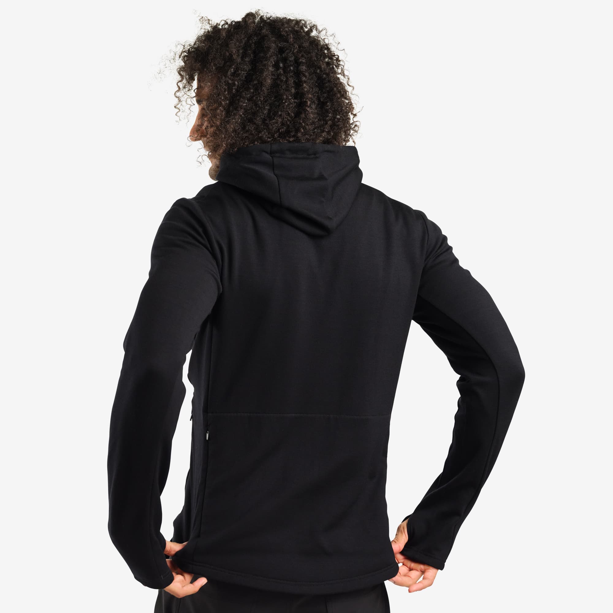 Men's Merino Wool Cobra 3.0 Hoodie - Lightweight Warm Zip Up Fleece Jacket for Outdoor Hiking, Camping & Winter Sports