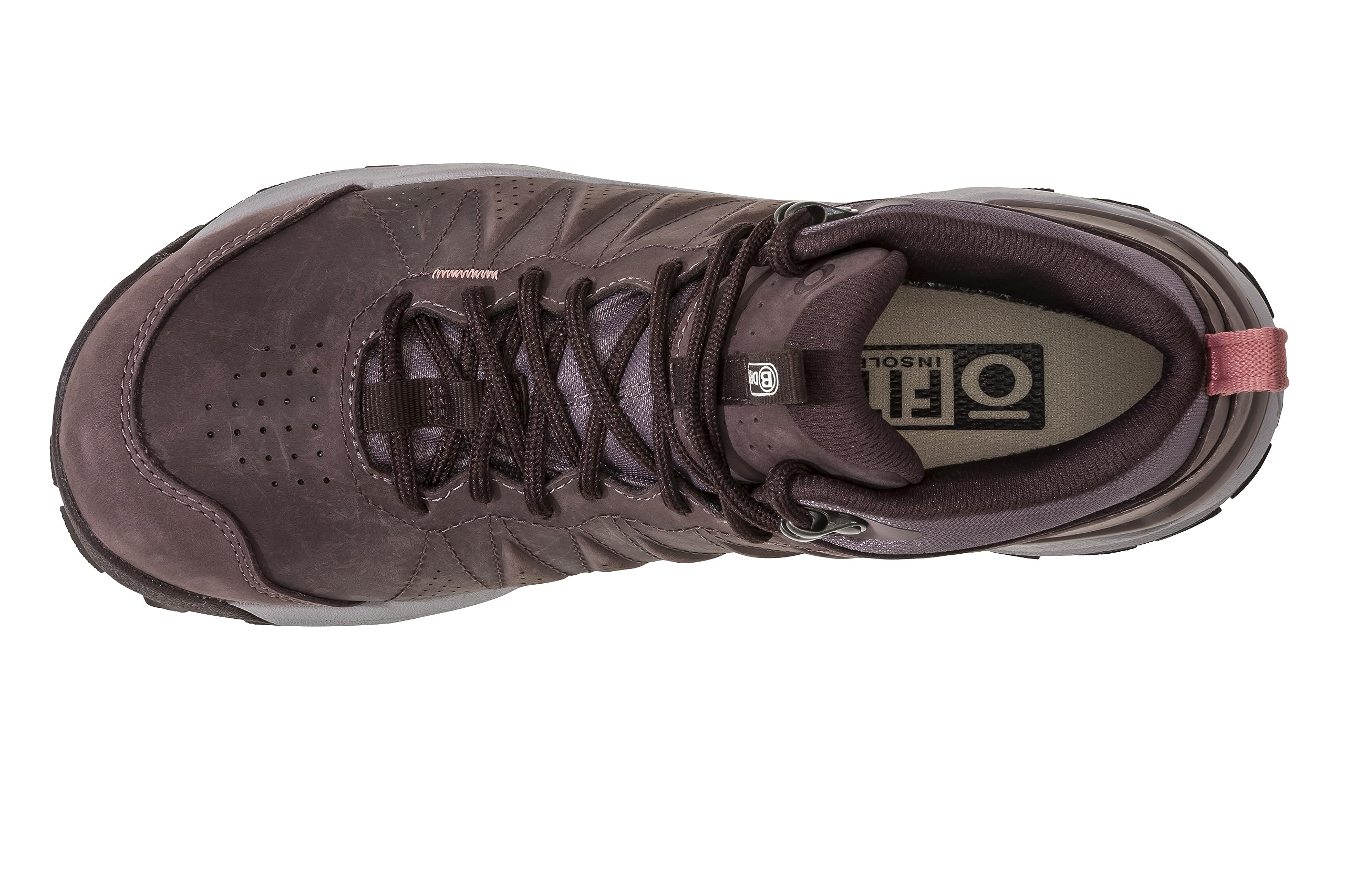 Oboz Women's Sypes Low Leather B-Dry Waterproof Hiking Shoes - Lightweight & Comfortable for Outdoor Adventures, Trail Walking & Travel