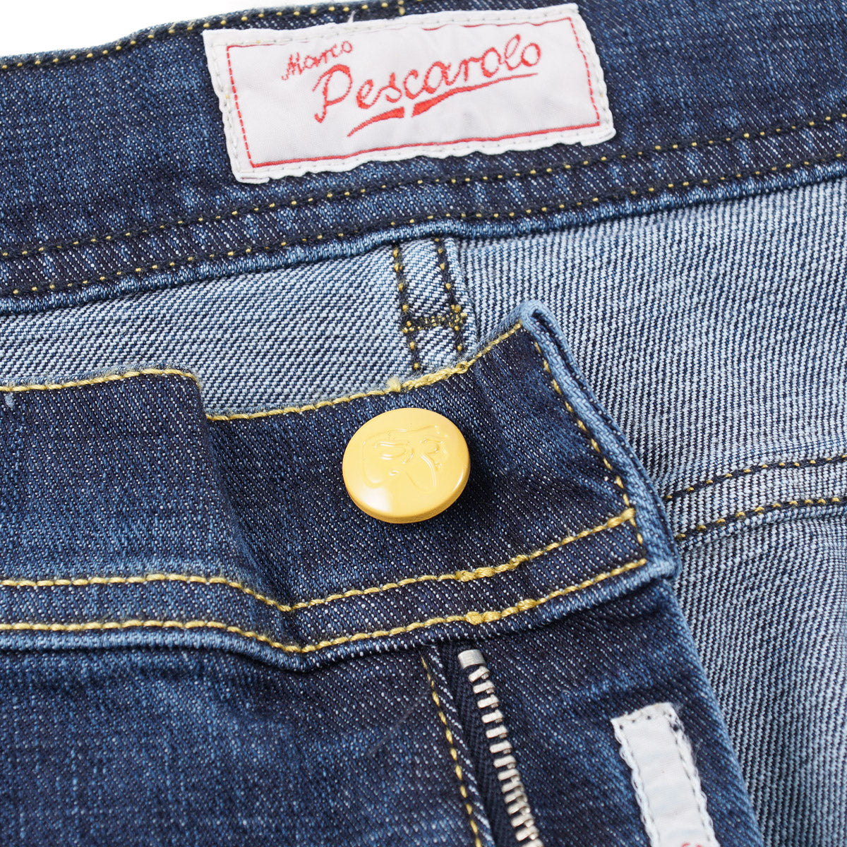 Marco Pescarolo Straight Fit Denim Jeans for Men - Classic Blue Stretch Denim Pants - Perfect for Casual Wear, Office & Weekend Outings